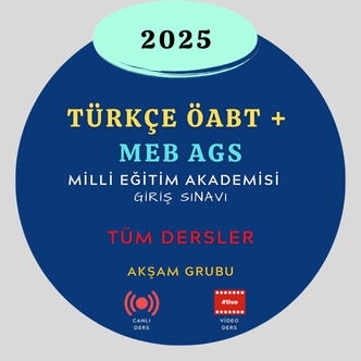 2025-TÜRKÇE ÖABT + MEB AGS TÜM DERSLER PREMİUM