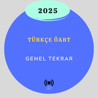 2025-TÜRKÇE ÖABT GENEL TEKRAR