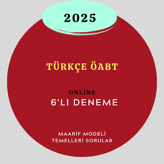 2025-TÜRKÇE ÖABT 6'LI ONLİNE DENEME