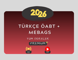 2026-TÜRKÇE ÖABT + MEBAGS TÜM DERSLER PREMİUM PAKET