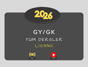2026-KPSS GY/GK TÜM DERSLER LİSANS