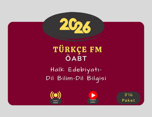 2026-Halk Edebiyatı & Dil Bilim & Dil Bilgisi Kazandıran Üçlü Paket