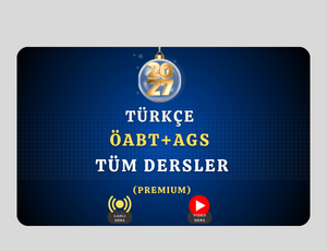 2027-Türkçe ÖABT+AGS Tüm Dersler PREMİUM+